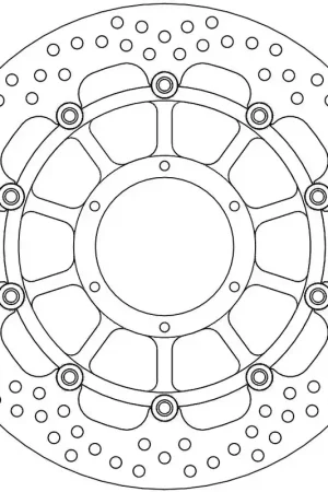 MOTO MASTER - 113144 - Brake Discs - HALO FLOAT ALU OFFS. DISC 330 Budget