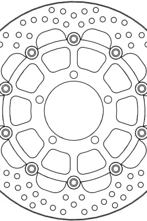 Dagaanbieding MOTO MASTER - HALO FLOATING ALU DISC 305 - Brake Discs - Floating Aluminium