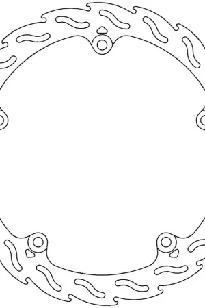 MOTO MASTER - 110531 - Brake Discs - Flame Fixed Disc 320 Luxe