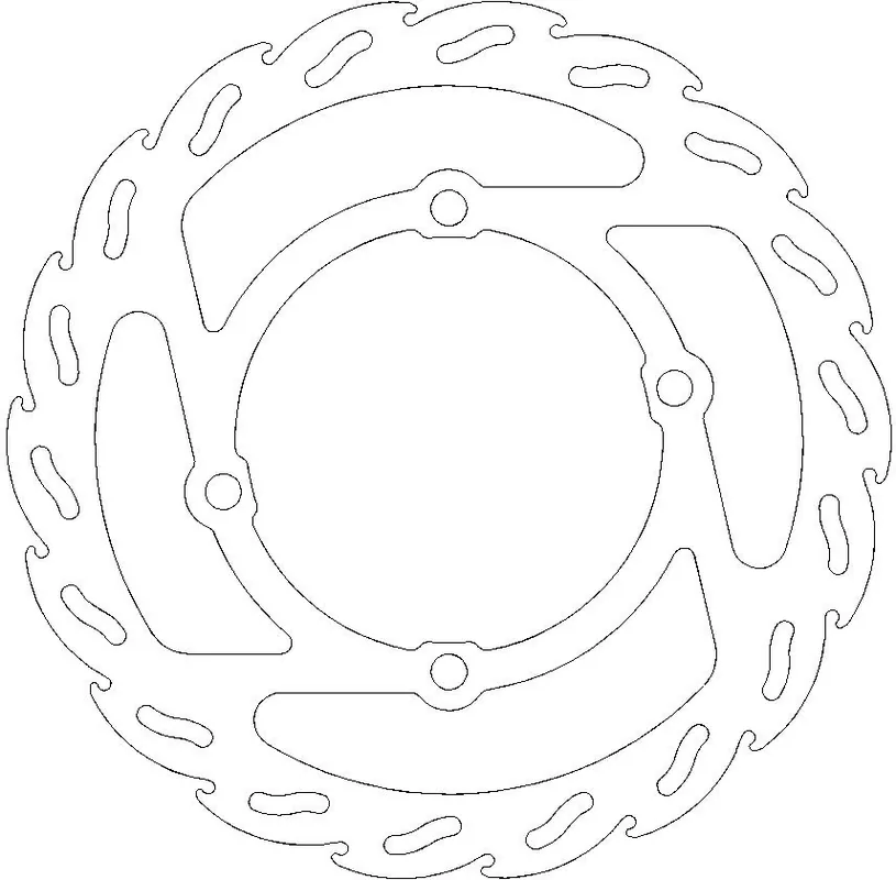MOTO MASTER - 110331 - Brake Discs - Flame Fixed Disc 160 Tijdelijk Beschikbaar