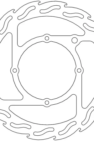 Dagaanbieding MOTO MASTER - 110517 - Brake Discs - Flame Fixed Disc 240