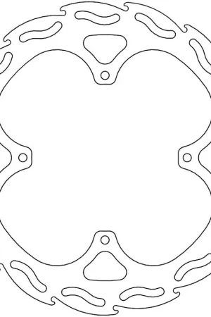 Dagaanbieding MOTO MASTER - 110265 - Brake Discs - FLAME FIXED DISC 245