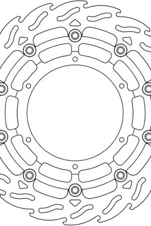 Meest Verkocht MOTO MASTER - 112170 - Brake Discs - Flame Floating Alu Disc 320