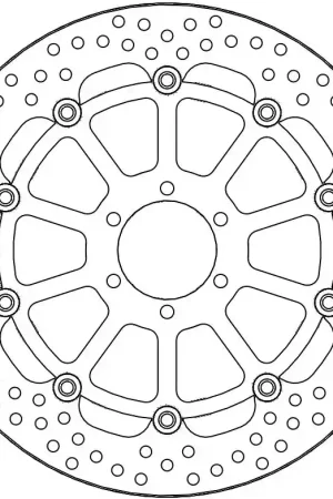 Hete Deal MOTO MASTER - 112199 - Brake Discs - HALO FLOATING ALU DISC 320