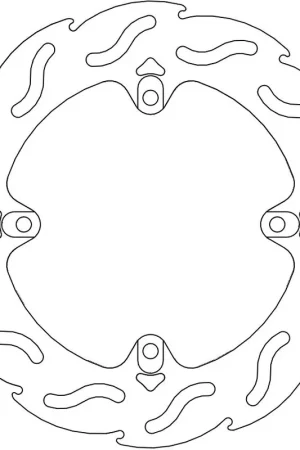 Uitverkoop MOTO MASTER - 110612 - Brake Discs - Flame Fixed Disc 220