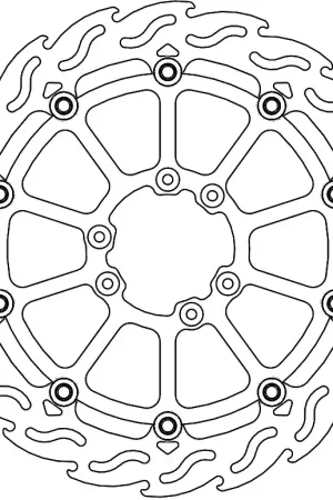 Flitsaanbieding MOTO MASTER - 112339 - Brake Discs - Flame Float Alu Disc 320