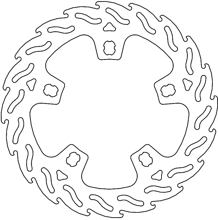 MOTO MASTER - 110763 - Brake Discs - FLAME DISC RING 300, RIGHT Betrouwbaar