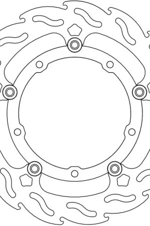 MOTO MASTER - 112241 - Brake Discs - Flame Floating Aluminium Disc 282 Koop Vandaag