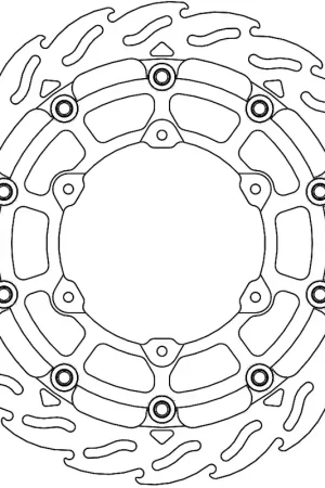 Koopje MOTO MASTER - 112276 - Brake Discs - FLOATING ALU DISC 320