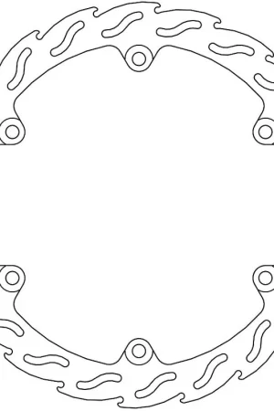 Ambachtelijk MOTO MASTER - 110604 - Brake Discs - Flame Fixed Disc 320