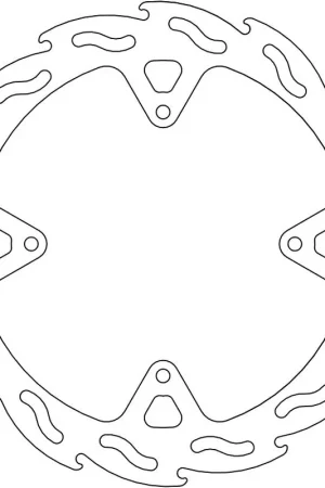 Professioneel MOTO MASTER - 110646 - Brake Discs - Flame Fixed Disc 230