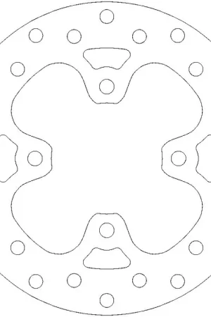 Gratis Verzending MOTO MASTER - 110334 - Brake Discs - ROUND FIXED DISC 180