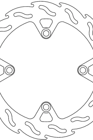 Actieprijs MOTO MASTER - 110688 - Brake Discs - Flame Fixed Disc 256