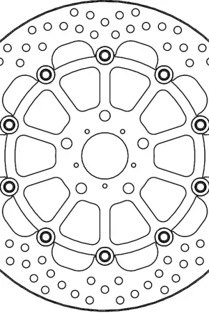 MOTO MASTER - 112323 - Brake Discs - HALO FLOAT DISC Alleen Vandaag