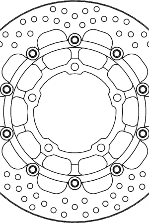 MOTO MASTER - 113208 - Brake Discs - HALO FLOATING DISC Origineel