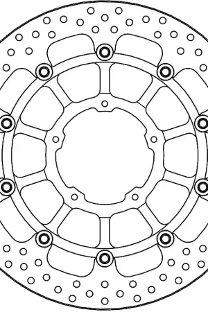 Meest Verkocht MOTO MASTER - 113229 - Brake Discs - HALO FLOATING DISC