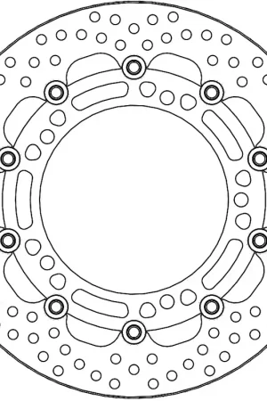 MOTO MASTER - 112281 - Brake Discs - HALO FLOATING ALU DISC 300 Flitsaanbieding
