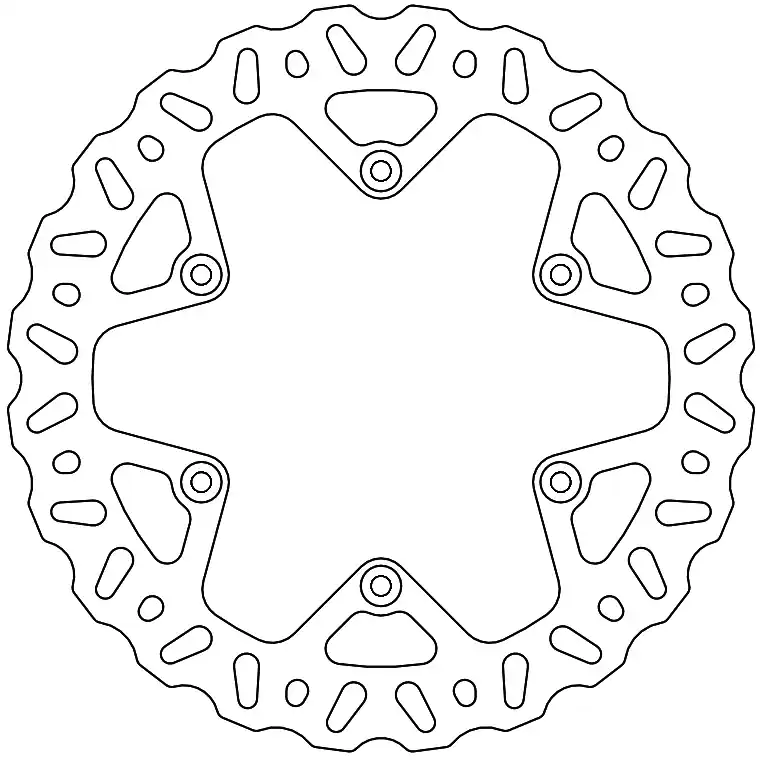 MOTO MASTER - 110833 - Brake Discs - Fixed Disc - Rear Groothandel