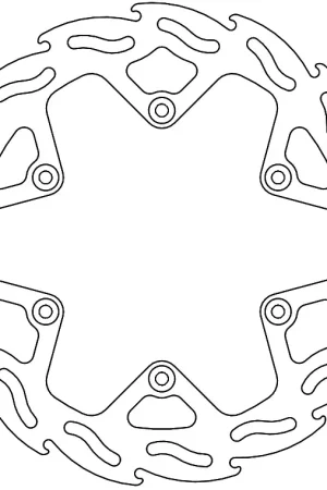 Goedkoop MOTO MASTER - 110831 - Brake Discs - Flame Fixed Disc