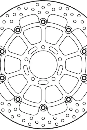 Favoriet MOTO MASTER - 112299 - Brake Discs - HALO FLOATING ALU DISC