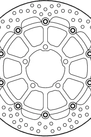 MOTO MASTER - 112329 - Brake Discs - HALO FLOAT DISC Finale Uitverkoop