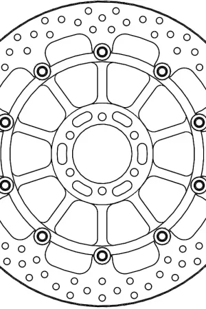 Geld-Terug-Garantie MOTO MASTER - 113190 - Brake Discs - HALO FLOATING ALU DISC 330 - OFFSET DISC