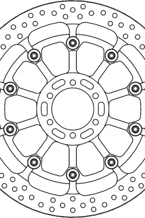 Limited Edition MOTO MASTER - HALO T-FLOATER ALU DISC 330 - Brake Discs - FOR RACE USE ONLY