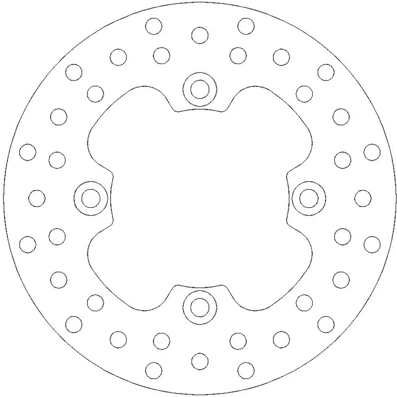 MOTO MASTER - 110338 - Brake Discs - ROUND FIXED DISC 180 Laatste Kans