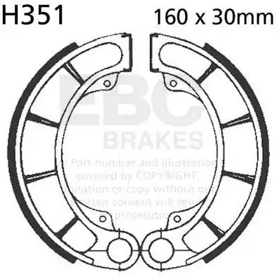 Goedkoop EBC - H351 - Brake Shoes - Geen specifieke merken of modellen