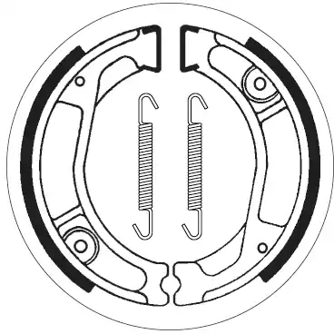 SBS - 2029 BRAKE SHOES - Brake Shoes - Geschikt voor Honda Op = Op