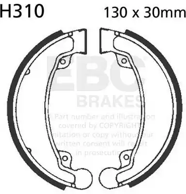 Seizoensaanbieding EBC - H310 - Brake Shoes - Geschikt voor diverse Honda modellen