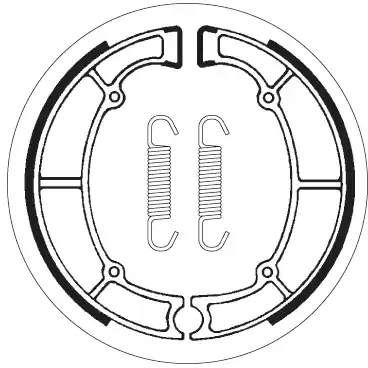 Goedkoop SBS - 2060 - Brake Shoes - Geschikt voor Kawasaki modellen