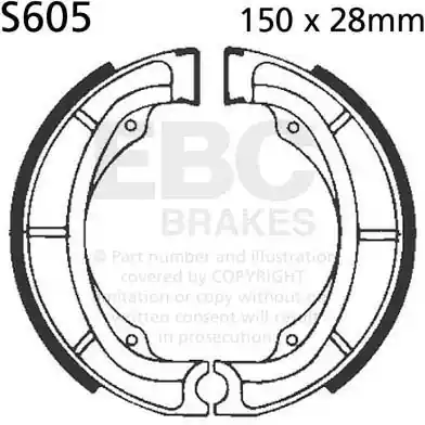 Speciale Aanbieding EBC - S605 - Brake Shoes - Compatibiliteit met Suzuki