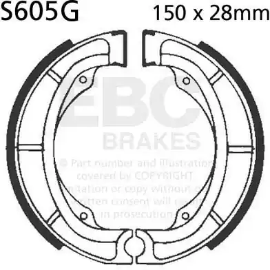 Lage Prijs EBC - S605G - Brake Shoes - Compatibel met Suzuki modellen