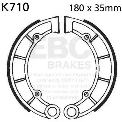 EBC - K710 - Brake Shoes - Geschikt voor Kawasaki Bestel Nu