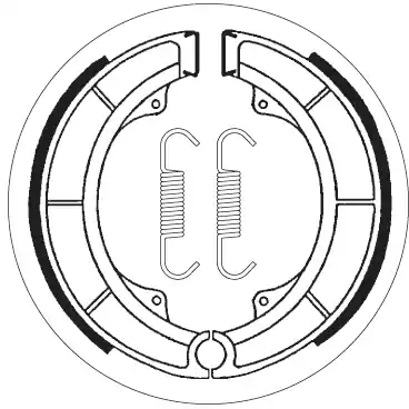 SBS - 2099 - Brake Shoes - Geschikt voor Suzuki Gs 550 Shop Nu