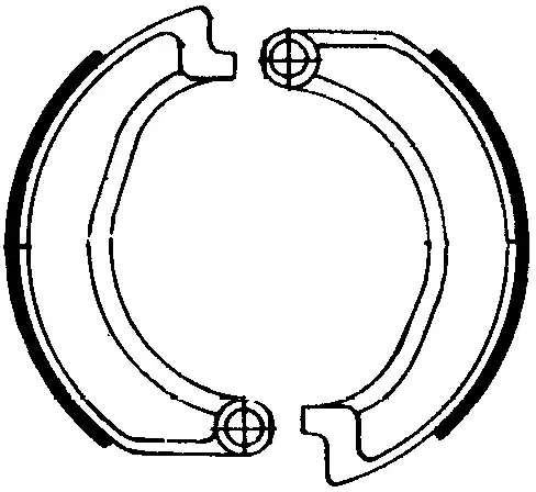 Speciale Aanbieding FERODO - FSB806 - Brake Shoes - Geschikt voor BMW R 50/5, R 60/5, R 60/6, R 75/5