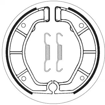 Hoge Kwaliteit SBS - 2143 - Brake Shoes - Compatibel met BMW R 100 modellen