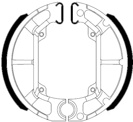 Aanbieding FERODO - FSB895A - Brake Shoes - Compatibel met Piaggio Quartz