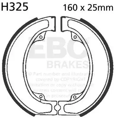 EBC - H325 - Brake Shoes - Compatibel met Honda XL 500 Must-Have