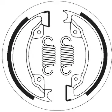 Luxe SBS - 2077 - Brake Shoes - Geschikt voor Honda XL 500 R C