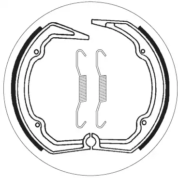Hete Deal SBS - 2141 BRAKE SHOES - Brake Shoes - Compatibel met BMW R 65