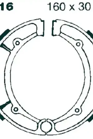 EBC - Y516G - Brake Shoes - Compatibel met verschillende Yamaha modellen Must-Have