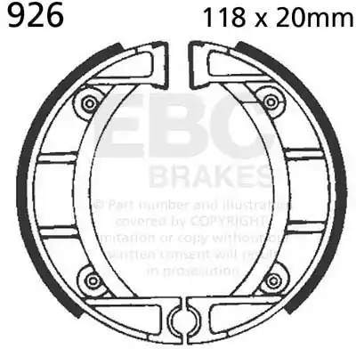 EBC - 926 - Brake Shoes - Hoge kwaliteit remschoenen Beste Prijs