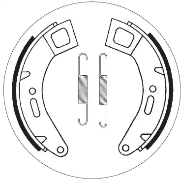 Professioneel SBS - 2184 - Brake Shoes - Compatibel met Piaggio