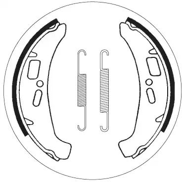 SBS - 2185 BRAKE SHOES - Brake Shoes - Compatibel met Piaggio-modellen Lage Kosten
