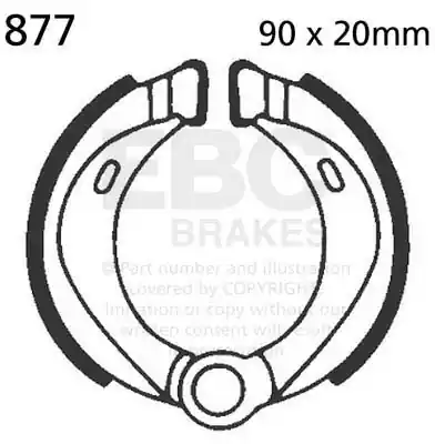 Laatste Kans EBC - 877 - Brake Shoes - Hoogwaardige remprestaties