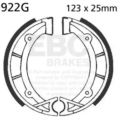 In De Mode EBC - 922G - Brake Shoes - Compatibiliteit met diverse voertuigen