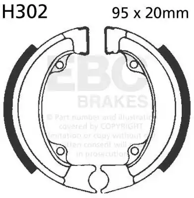 Nieuw EBC - H302G - Brake Shoes - Kwaliteit en Betrouwbaarheid