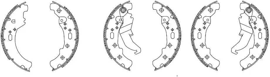 FERODO - FSB872EF - Brake Shoes - 6 PCS Actieprijs
